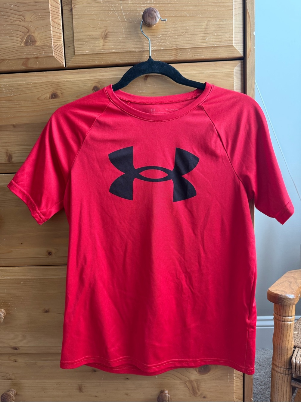 Under Armour Boys Red Performance Logo Tee
